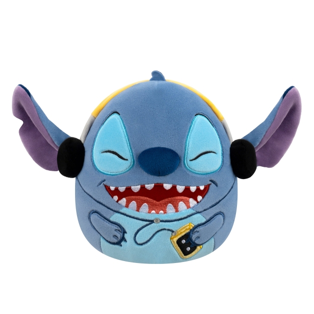 Squishmallows 20 cm Disney – Stitch med hodetelefoner