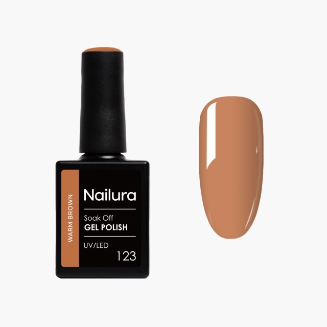 Nailura Gel Polish 123 – Warm Brown – 10 ml