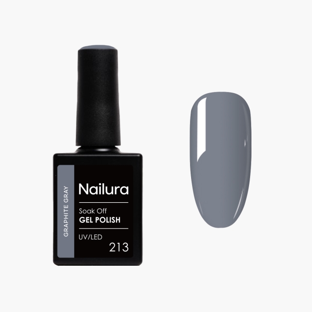 Nailura Gelpolish 213 – Grafittgrå – 10 ml
