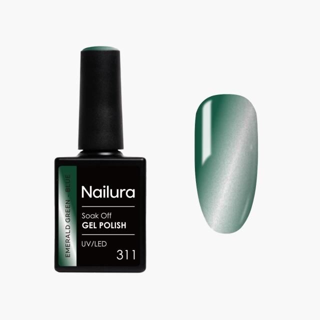 Nailura Gel Polish 311 – Smaragdgrønnblå – 10 ml