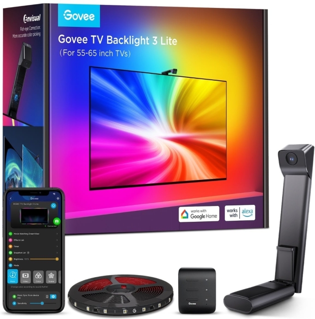 Govee TV Backlight 3 Lite – LED-lysbånd, for TV-er på