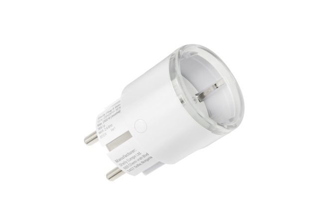 Shelly Plug S Gen3 – fjernstyrt stikkontakt for Wi-Fi-nettverk, 2500 W, 12 A, hvit
