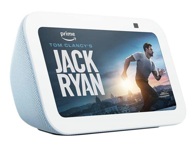 Amazon – Echo Show 5 (3. generasjon) – Smart skjerm med Alexa, Cloud Blue