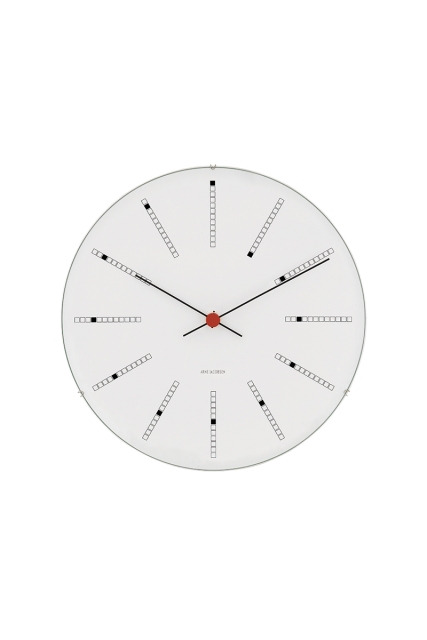 Arne Jacobsen Clocks Arne Jacobsen – Bankers veggklokke – Ø21 cm – Hvit