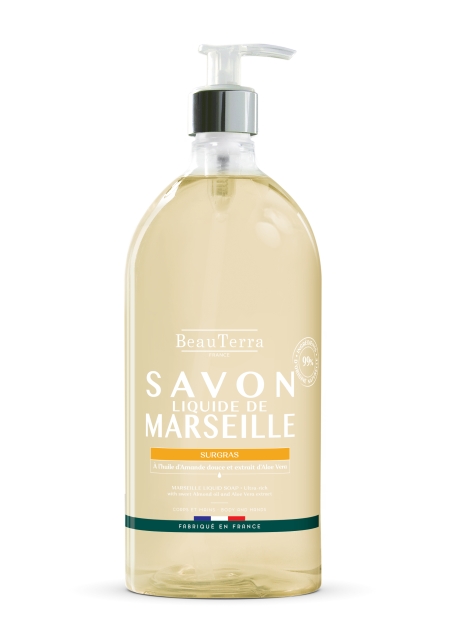 BeauTerra Marseille flytende såpe – Surgras Amande Douce – 1 l