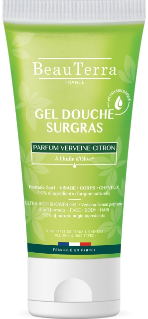 BeauTerra Ultra Rich Shower Gel – Sitronverbena – 200 ml