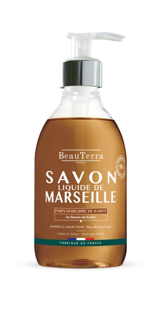 BeauTerra Marseille flytende såpe – sheasmør – 300 ml