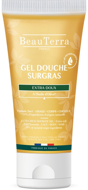 BeauTerra Ultra Rich Shower Gel – Høy toleranse – 200 ml