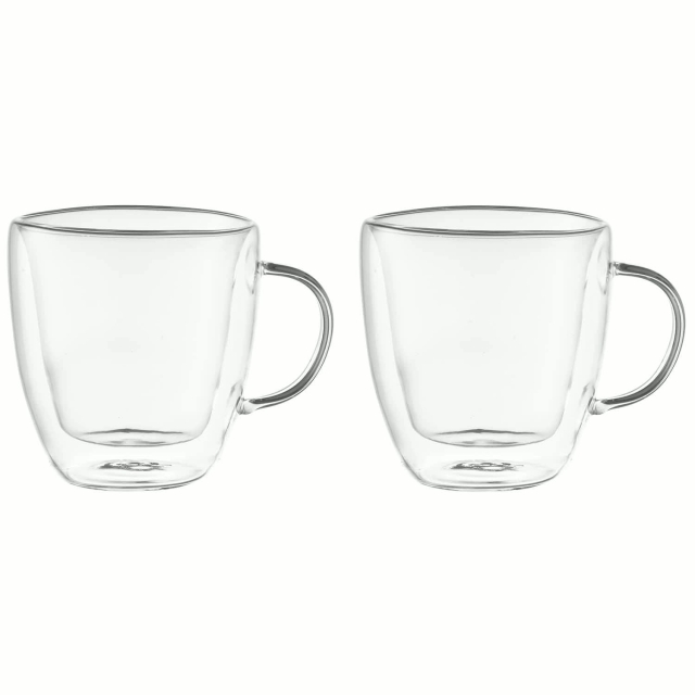 Maku Kaffekopp dubbelväggade glas 25 cl 2-pack
