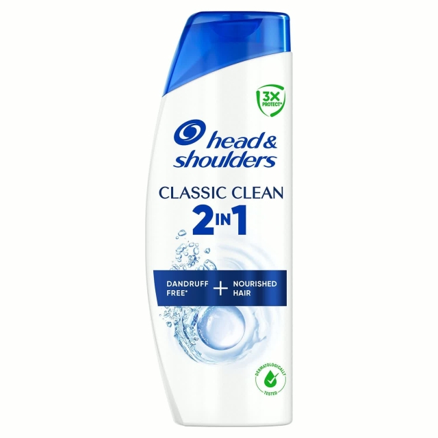 Head & Shoulders Classic Clean 2in1 Schampo och Balsam Mot Mjäll, 250ml