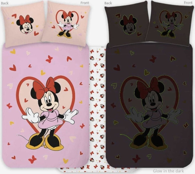 BrandMac Sengetøy – Juniorstørrelse 100 x 140 cm – Minnie 1932 Glow (1029353)