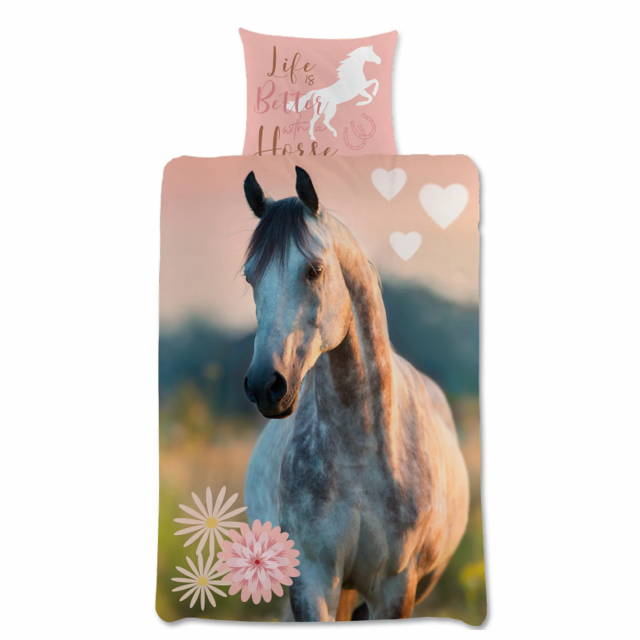 BrandMac Sengetøy – Juniorstørrelse 100 x 140 cm – Hest (1029370)