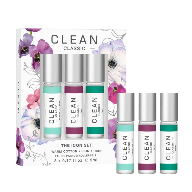 Clean Klassisk 3-pakning med rollerball-parfymer i gaveeske