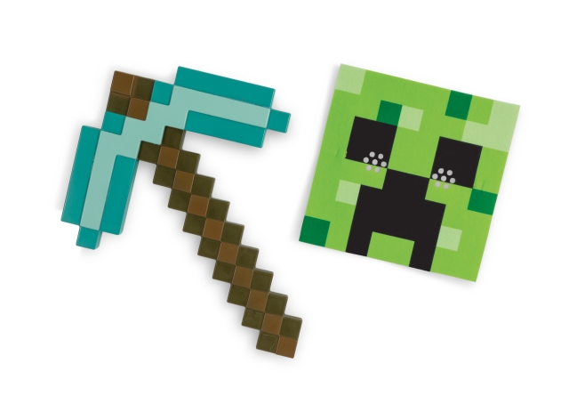 Disguise Minecraft-hakke med maske (156269)