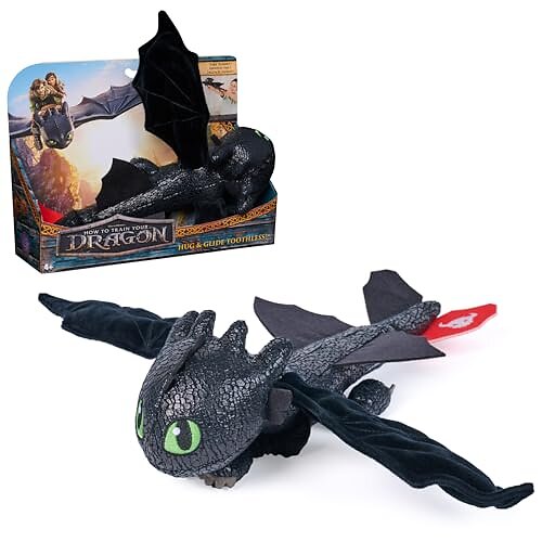 Dragons Filmfigur: Glidende klem fra Toothless – kosedyr, 30 cm (6072913)