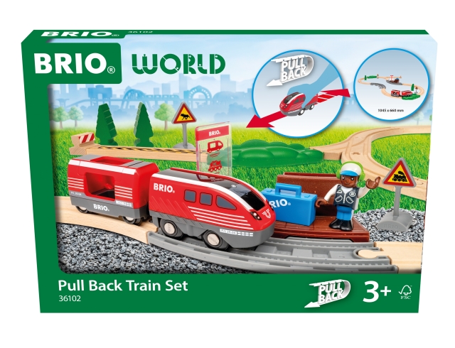 BRIO Pull Back-togsett (36102)