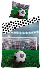 BrandMac Sengetøy – Juniorstørrelse 100 x 140 cm – Fotball (1000748)