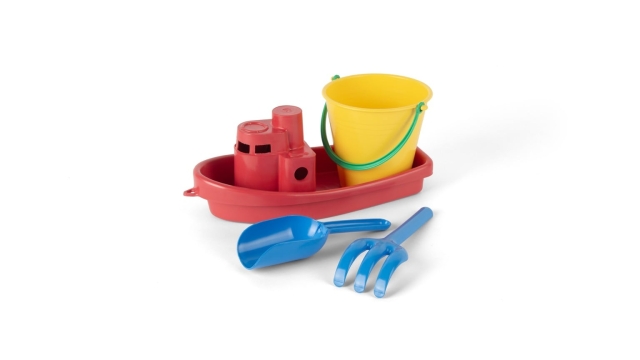 Dantoy Classic Recycled rødt båtsett i nett (1432)