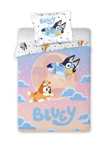 BrandMac Sengetøy – voksenstørrelse 140 x 200 cm – Bluey & Bingo (1029631)