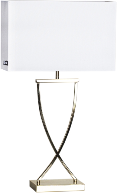 By Rydéns Bordlampe Omega 69 cm messing/hvit 2829620-5000By Rydéns