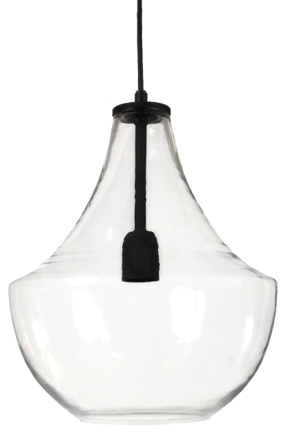 PR Home Taklampa Hamilton  Clear/black 30cm PR Home