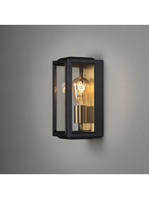 Konstsmide Vägglampa Carpi E27sv/förmässingad Konstsmide