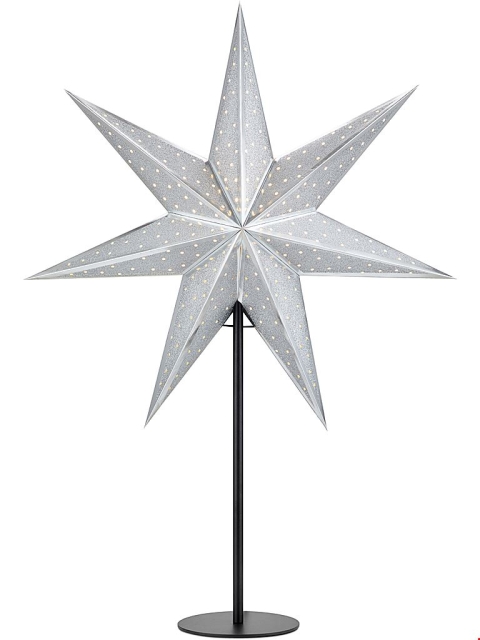 Markslöjd Bordsstjärna GLITTER 45 cm svart/silver Markslöjd