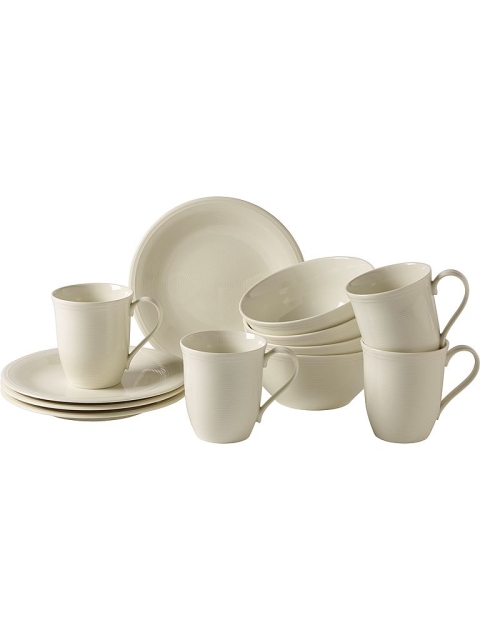 LIKE by Villeroy  & Boch Group Frukostset Color Loop Natural 12-pack LIKE by Villero