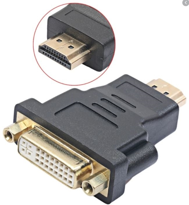 NORDIQZENZ adapter - HDMI (hane) til DVI-I Dual Link (hona) i gruppen Elektronikk / Kabler og adaptere / HDMI / Adaptere hos TP E-commerce Nordic AB (38-1046)