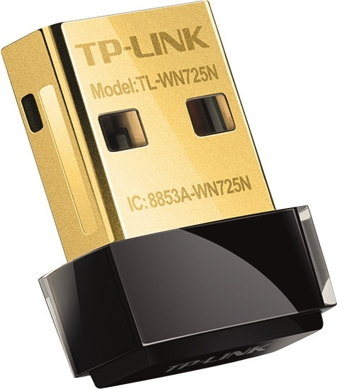 TP-LINK, USB-adapter, nano-størrelse, 150Mbps, 802.11n, svart i gruppen Datautstyr / Nettverk / Nettverkskort / USB Trådløs hos TP E-commerce Nordic AB (38-10700)