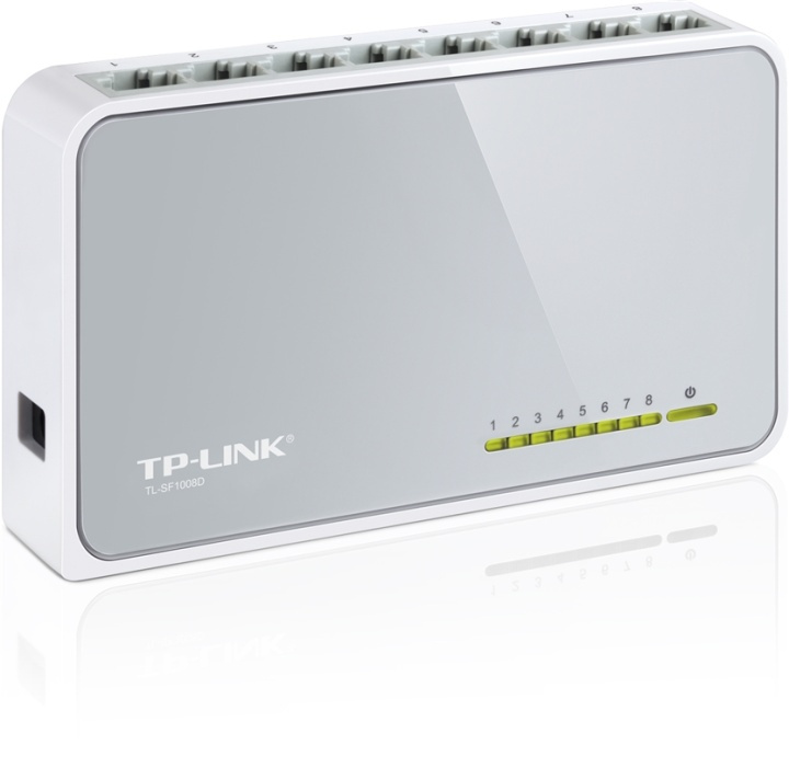 TP-LINK, Nätverksswitch (TL-SF1008D), Fyndvara i gruppen Datautstyr / Nettverk / Switcher hos TP E-commerce Nordic AB (38-11215D)