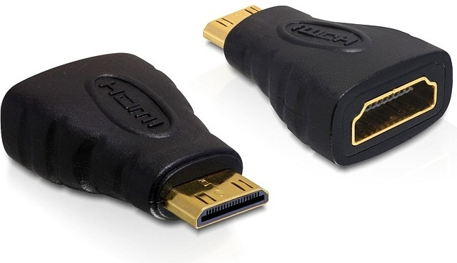 DeLOCK HDMI Standard adapter, Mini HDMI ha - HDMI ho i gruppen Elektronikk / Kabler og adaptere / HDMI / Adaptere hos TP E-commerce Nordic AB (38-12004)