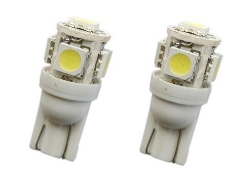 LED Positionsljus, Sockel W5W, 5-LED (2-Pack) i gruppen Bil / Bilbelysning / Dioder og lys / W5W (T10) hos TP E-commerce Nordic AB (38-12151)