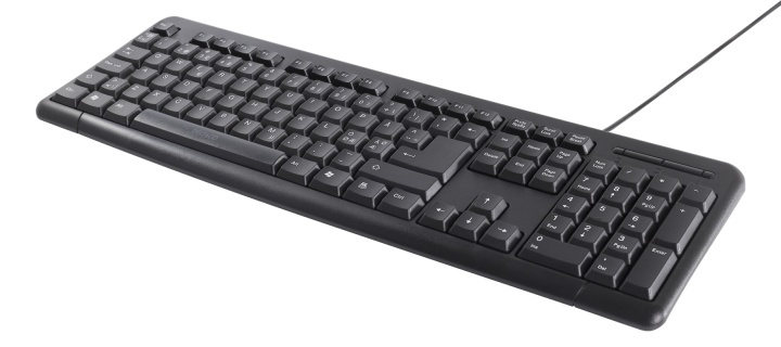DELTACO tastatur, nordisk, USB, svart i gruppen Datautstyr / Mus & Tastatur / Tastatur / Kablede hos TP E-commerce Nordic AB (38-13864)