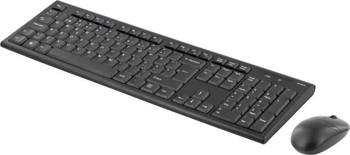 DELTACO trådløst tastatur og mus (TB-114) i gruppen Datautstyr / Mus & Tastatur / Tastatur / Pakke hos TP E-commerce Nordic AB (38-14343)