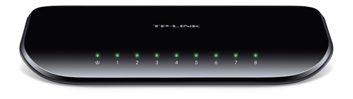TP-LINK, nätverksswitch, 8-ports 10/100/1000Mbps, RJ45 i gruppen Datautstyr / Nettverk / Switcher / 10/100/1000Mbps hos TP E-commerce Nordic AB (38-1519)