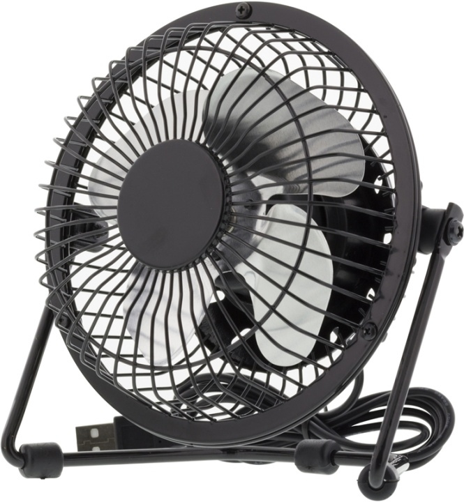 DELTACO USB-vifte, 10cm, bordmodell, 1x USB Type A ma, svart i gruppen HJEM, HUS OG HAGE / Vifter og klimaprodukter / Vifter hos TP E-commerce Nordic AB (38-15236)
