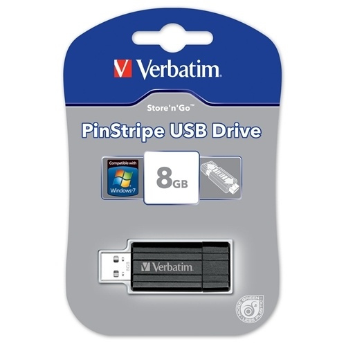 Verbatim Store-N-Go PinStripe 8GB (49062) i gruppen Elektronikk / Lagringsmedia / USB-Pinner / USB 2.0 hos TP E-commerce Nordic AB (38-1619)