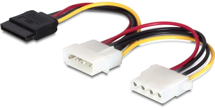 DeLOCK strömkabel för Serial ATA & ATA-133 HDD, 0,1m i gruppen Datautstyr / Kabler og adaptere / Intern / Strømkabler og adaptere hos TP E-commerce Nordic AB (38-16190)