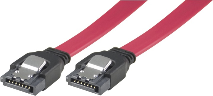 DELTACO SATA/SAS-kabel, lÕs-clips, rett-rett, 0,5m i gruppen Datautstyr / Kabler og adaptere / Intern / SATA hos TP E-commerce Nordic AB (38-16197)