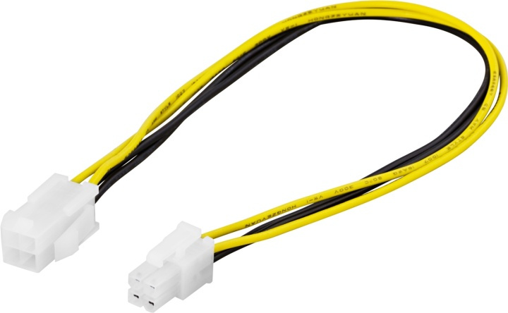 DELTACO forlengningskabel 4-pin ATX12V(P4) output-input, 30cm i gruppen Datautstyr / Kabler og adaptere / Intern / Strømkabler og adaptere hos TP E-commerce Nordic AB (38-16264)
