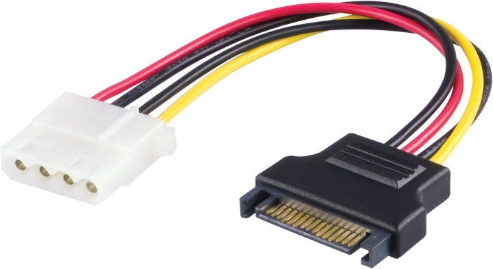DELTACO strømadapter for harddisker,4-pin til Serial ATA strømkontak i gruppen Datautstyr / Kabler og adaptere / Intern / Strømkabler og adaptere hos TP E-commerce Nordic AB (38-16268)