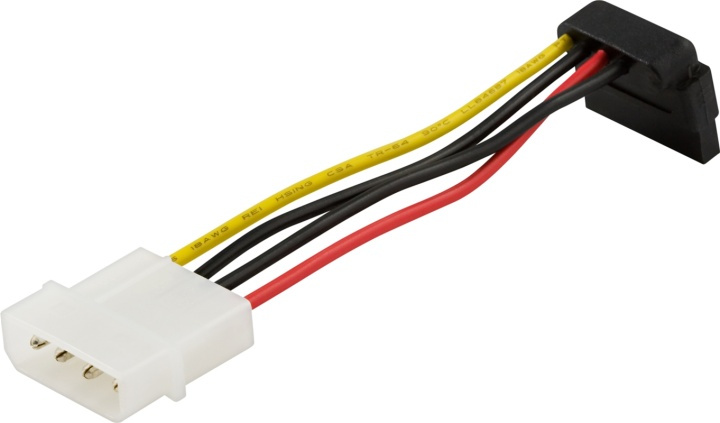 DELTACO strømkabel for Serial ATA harddisker,vinklet kontakt i gruppen Datautstyr / Kabler og adaptere / Intern / Strømkabler og adaptere hos TP E-commerce Nordic AB (38-16270)