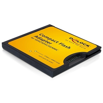 DeLOCK adapter for å kjøre et SD/SDHC/SDXC-kort i et CF-spor (61796) i gruppen Elektronikk / Lagringsmedia / Minnekortleser hos TP E-commerce Nordic AB (38-16539)