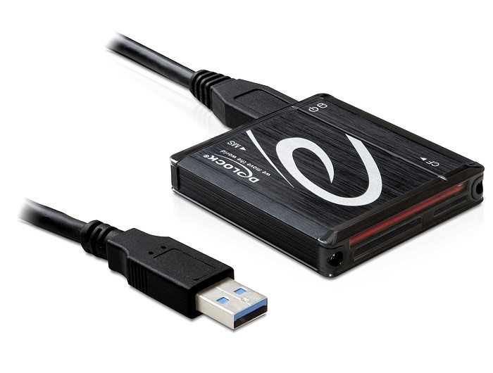 DeLOCK minnekortleser, USB 3.0, microSD/SDHC/SDXC, CF, MS. MMC (91704) i gruppen Elektronikk / Lagringsmedia / Minnekortleser hos TP E-commerce Nordic AB (38-16542)