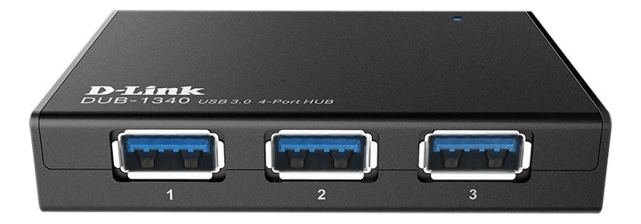 D-Link 4-porters USB 3.0 HUB med superhastighet (DUB-1340) i gruppen Datautstyr / Datamaskin Tilbehør / USB-Hubs hos TP E-commerce Nordic AB (38-16633)