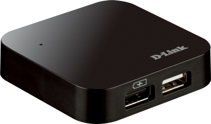 D-Link USB 2.0 Hub 4 portar, med nätadapter i gruppen Datautstyr / Datamaskin Tilbehør / USB-Hubs hos TP E-commerce Nordic AB (38-16634)