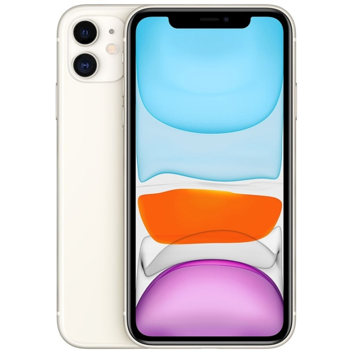 Apple iPhone 11 64 GB Hvit i gruppen SMARTTELEFON & NETTBRETT / Mobiltelefoner & smartphones hos TP E-commerce Nordic AB (38-16685)