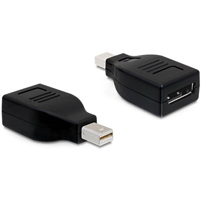 DeLOCK Mini DisplayPort till DisplayPort, svart i gruppen Datautstyr / Kabler og adaptere / DisplayPort / Adaptere hos TP E-commerce Nordic AB (38-16715)
