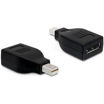 DeLOCK Mini DisplayPort till DisplayPort, svart (65238) i gruppen Datautstyr / Kabler og adaptere / DisplayPort / Adaptere hos TP E-commerce Nordic AB (38-16715)